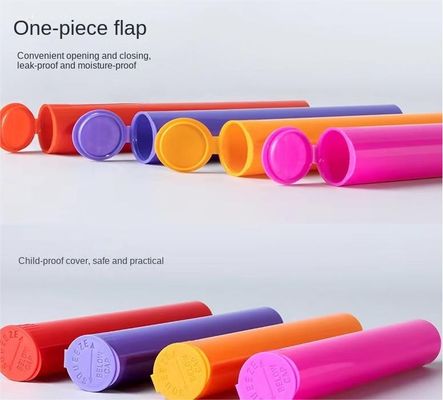 Multifunctional Custom Color Waterproof Plastic Pre Roll Tube dengan Squeeze Pop Top Caps Belum ada ulasan