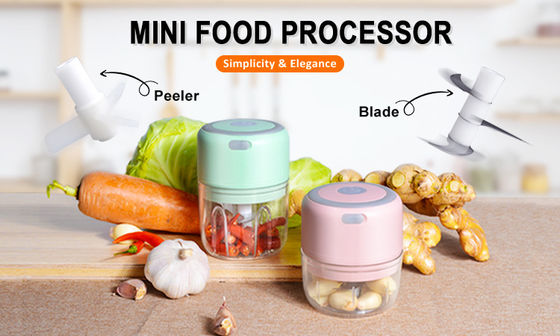 Kitchen Food Chopper Listrik Mini USB Pengisian Sayuran Food Processor